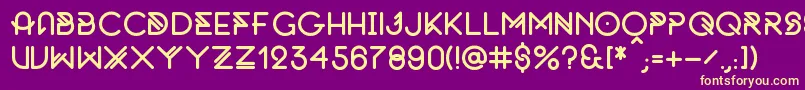 OriginalByFnkfrsh Font – Yellow Fonts on Purple Background