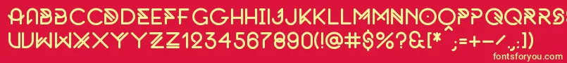 More about OriginalByFnkfrsh Font OriginalByFnkfrsh Font – Yellow Fonts on Red Background