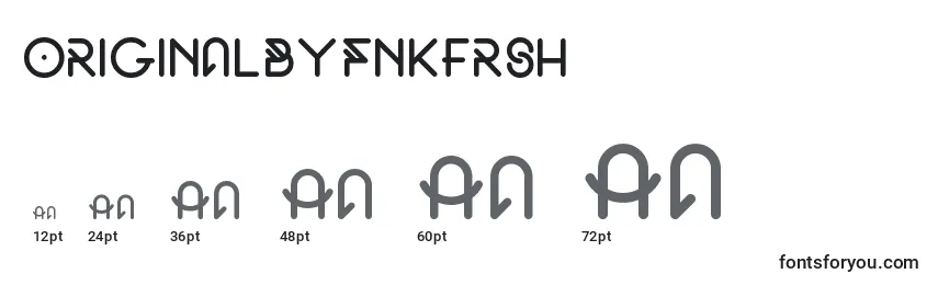 Размеры шрифта OriginalByFnkfrsh