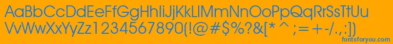 Tt0154m Font – Blue Fonts on Orange Background