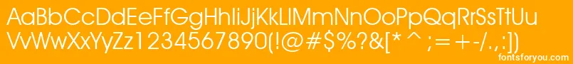 Tt0154m Font – White Fonts on Orange Background