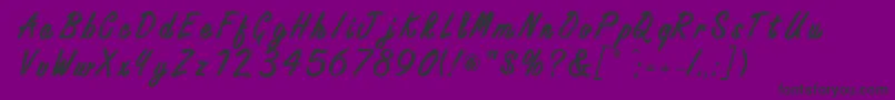 Czcionka FreestyleScriptitcBold – czarne czcionki na fioletowym tle