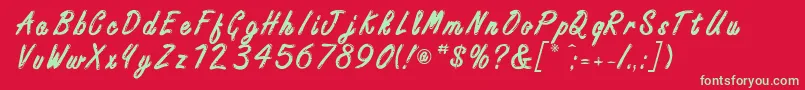 FreestyleScriptitcBoldフォントについての詳細 フォントFreestyleScriptitcBold – 赤い背景に緑の文字