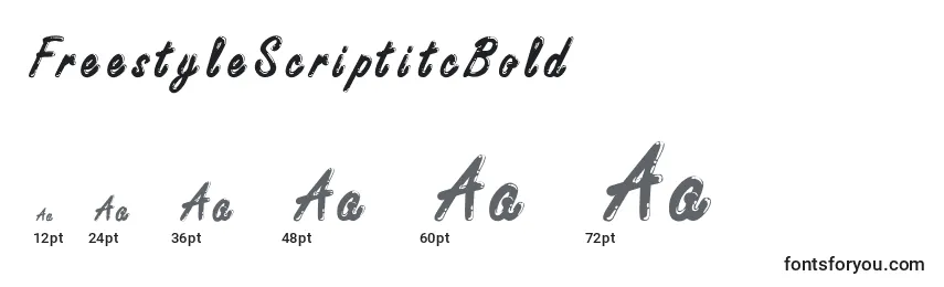 FreestyleScriptitcBold Font Sizes