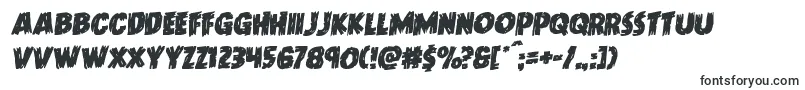 Doktermonstrorotal Font – Black Fonts on White Background