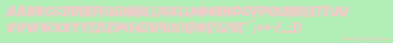 Doktermonstrorotal Font – Pink Fonts on Green Background