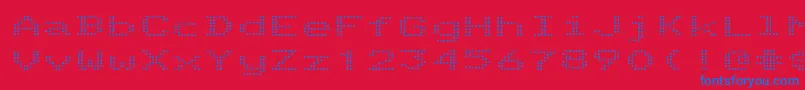 TelidoninkexRegular Font – Blue Fonts on Red Background