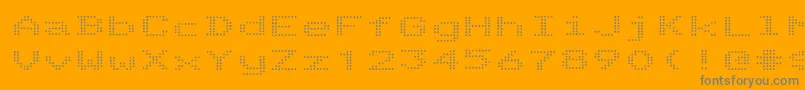 TelidoninkexRegular Font – Gray Fonts on Orange Background