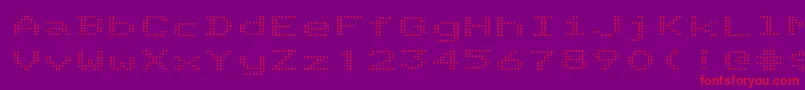 TelidoninkexRegular Font – Red Fonts on Purple Background