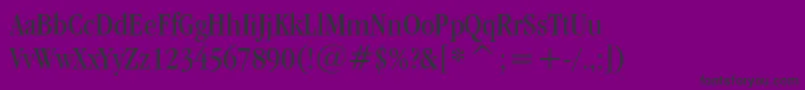 Czcionka GaramondItcBookCondensedBt – czarne czcionki na fioletowym tle
