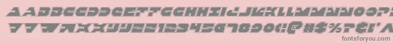 Triggermanproital Font – Gray Fonts on Pink Background