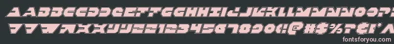 Triggermanproital Font – Pink Fonts on Black Background