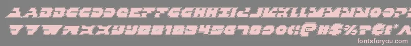 Triggermanproital Font – Pink Fonts on Gray Background