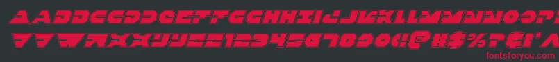 Triggermanproital Font – Red Fonts on Black Background