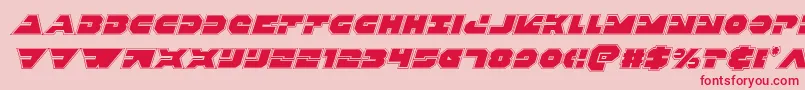 Triggermanproital Font – Red Fonts on Pink Background