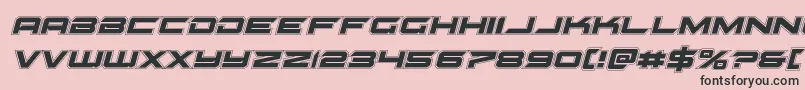 Gypsykilleracadital Font – Black Fonts on Pink Background