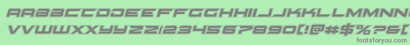 Gypsykilleracadital Font – Gray Fonts on Green Background