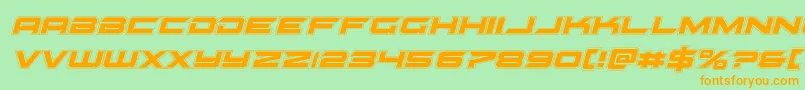 Gypsykilleracadital Font – Orange Fonts on Green Background