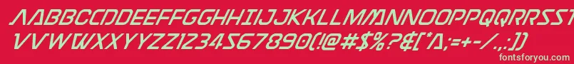 Discotechiasuperital Font – Green Fonts on Red Background