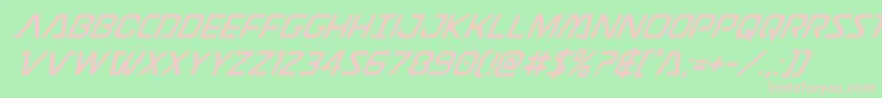 Discotechiasuperital Font – Pink Fonts on Green Background