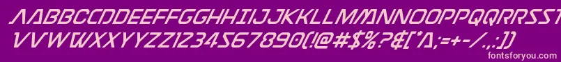 Discotechiasuperital Font – Pink Fonts on Purple Background