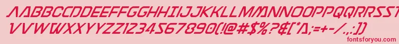 Discotechiasuperital Font – Red Fonts on Pink Background