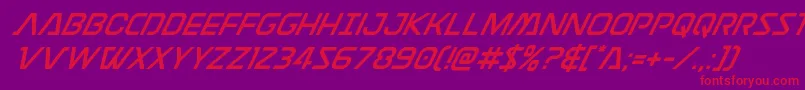 Discotechiasuperital Font – Red Fonts on Purple Background