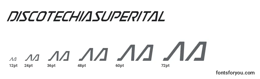 Discotechiasuperital Font Sizes