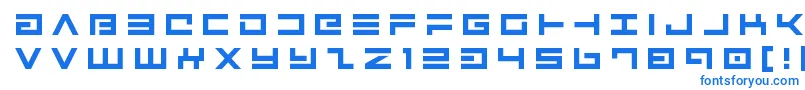 Avengertitle Font – Blue Fonts on White Background