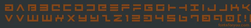 Avengertitle Font – Brown Fonts on Black Background