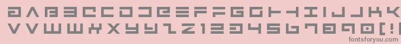 Avengertitle Font – Gray Fonts on Pink Background