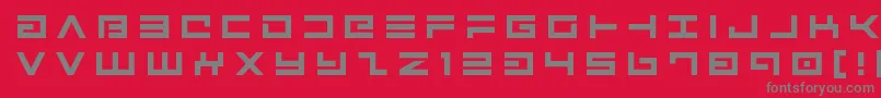 fuente Avengertitle – Fuentes Grises Sobre Fondo Rojo