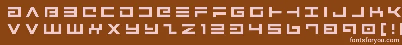 Avengertitle Font – Pink Fonts on Brown Background