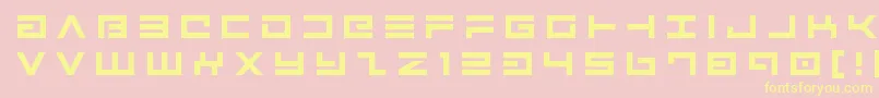 Avengertitle Font – Yellow Fonts on Pink Background