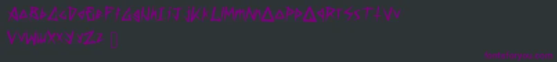 Demise Font – Purple Fonts on Black Background