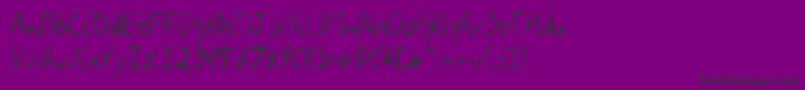 フォントDbeRigilKentaurus – 紫の背景に黒い文字