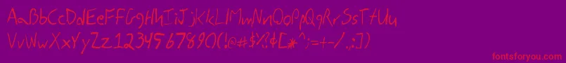 DbeRigilKentaurus Font – Red Fonts on Purple Background