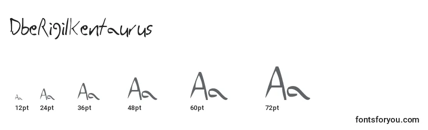 Размеры шрифта DbeRigilKentaurus (117865)