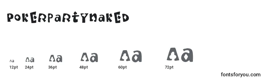 Pokerpartynaked Font Sizes