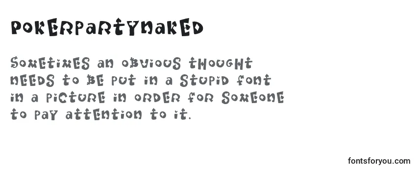 Pokerpartynaked Font