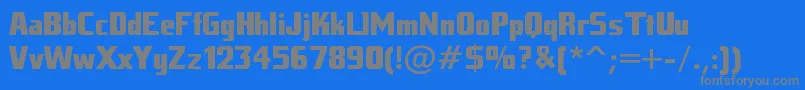 Tankj ffy Font – Gray Fonts on Blue Background