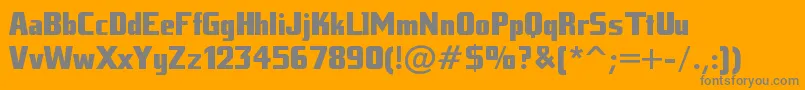 Tankj ffy Font – Gray Fonts on Orange Background