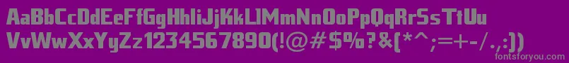 Tankj ffy Font – Gray Fonts on Purple Background