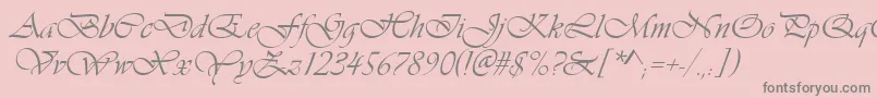 Vivaldin Font – Gray Fonts on Pink Background