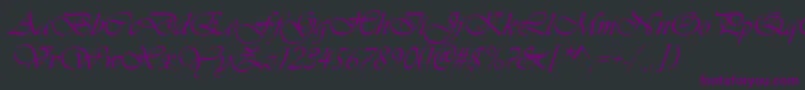 Vivaldin Font – Purple Fonts on Black Background