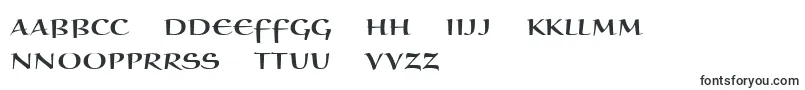 Czcionka BraganzaScItc – esperanto czcionki