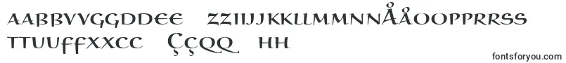 BraganzaScItc-Schriftart – usbekische Schriften