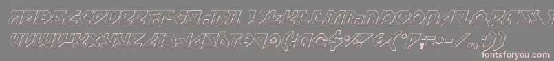 Nostrooi Font – Pink Fonts on Gray Background