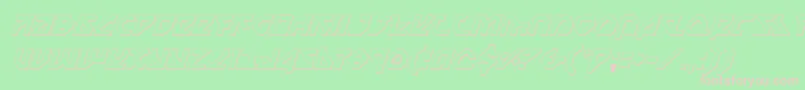 Nostrooi Font – Pink Fonts on Green Background