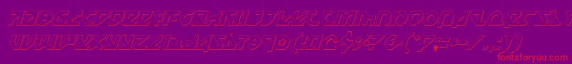 Nostrooi Font – Red Fonts on Purple Background